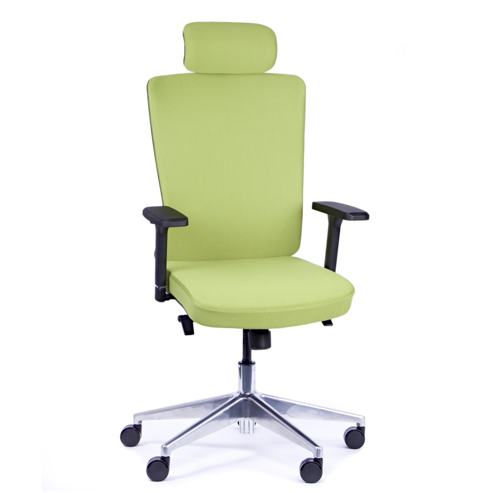 Kancelářská židle Vella, zelená s hlavovou opěrkou VELLA AF B11